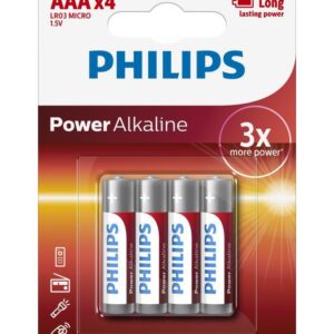 PILAS PHILIPS ALCALINA AAA PACK 4 BRONCE