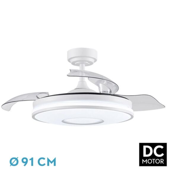 VENTILADOR TECHO DANI 72W BLANCO DC 91CMS